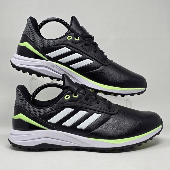 Adidas Solarmotion 24 Golf Shoes Mens Size 11 Black/White/Green IG0827 New
